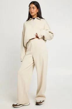 Jogging Jambe Droite en Maille Interlock