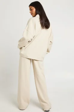 Jogging Jambe Droite en Maille Interlock