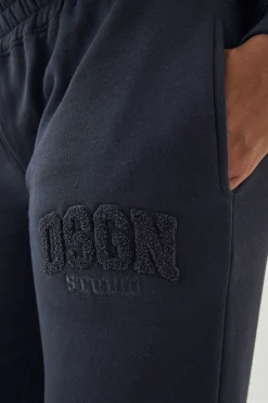 Jogging Jambe Droite En Tissu Éponge Avec Appliqué Dsgn Studio
