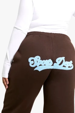Jogging Jambe Droite Grande Taille Avec Appliqué Éponge Sports Dept