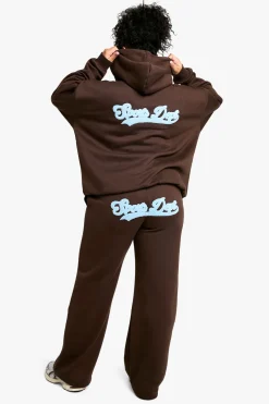 Jogging Jambe Droite Grande Taille Avec Appliqué Éponge Sports Dept