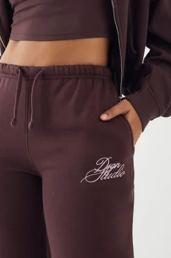 DSGN Studio Jogging Jambe Droite Script Contrasté<Femme Pantalons|Dsgn Studio