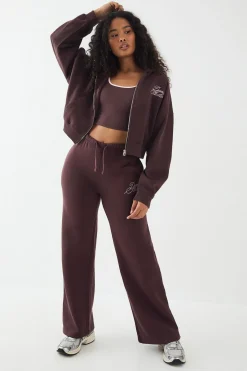 DSGN Studio Jogging Jambe Droite Script Contrasté<Femme Pantalons|Dsgn Studio