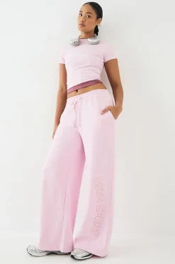 Jogging Jambe Large avec Appliqué Tissu Assorti DSGN Studio