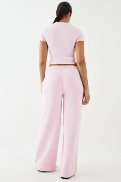 Jogging Jambe Large avec Appliqué Tissu Assorti DSGN Studio