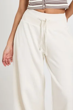 boohoo Jogging Jambes Larges À Ceinture Côtelée Profonde<Femme Pantalons|Athleisure