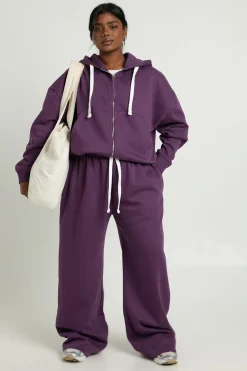 boohoo Jogging Large Plus à Cordon de Serrage Contrastant<Femme Pantalons|Joggings