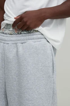 Jogging Large À Taille Double Et Imprimé Abstrait Pour Homme Grand