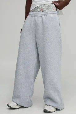 Jogging Large À Taille Double Et Imprimé Abstrait Pour Homme Grand
