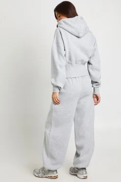 Jogging Oversize à Cordons Contrastés avec Pinces et Poignets