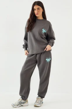 Jogging Oversize à Revers DSGN Studio Sports Bubble Slogan