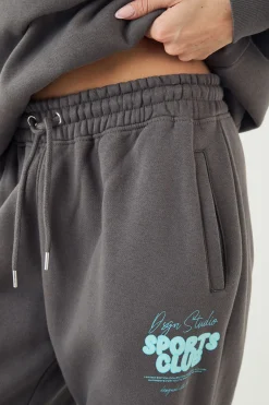 Jogging Oversize à Revers DSGN Studio Sports Bubble Slogan