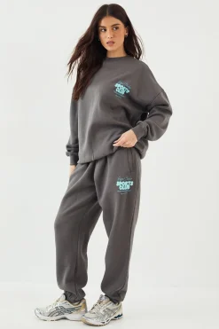 Jogging Oversize à Revers DSGN Studio Sports Bubble Slogan