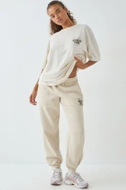 DSGN Studio Jogging Oversize à Revers Sports Bubble Slogan<Femme Pantalons|Dsgn Studio