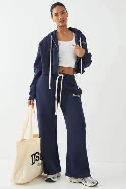 Jogging Petite DSGN Studio à Jambes Droites avec Cordon de Serrage Contrastant