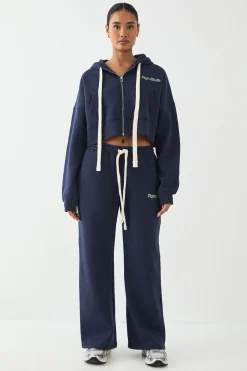 Jogging Petite DSGN Studio à Jambes Droites avec Cordon de Serrage Contrastant