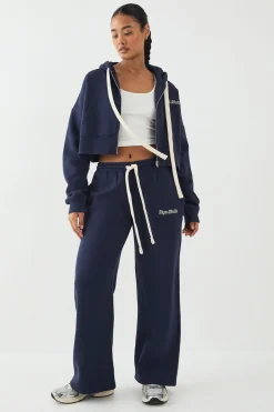 Jogging Petite DSGN Studio à Jambes Droites avec Cordon de Serrage Contrastant