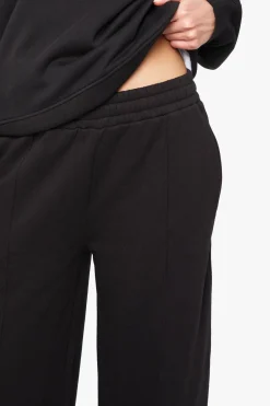 Jogging Petite à Jambes Droites avec Détails Plis Piqués