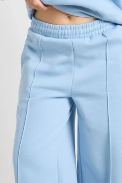 Jogging Petite Taille Jambe Droite Avec Détails De Plis Piqués
