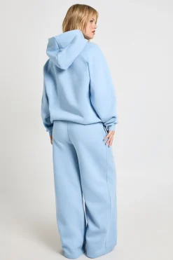 Jogging Petite Taille Jambe Droite Avec Détails De Plis Piqués