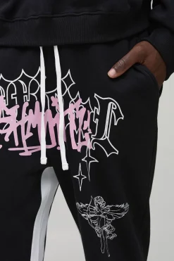 boohooMAN Jogging Slim à Soufflet avec Imprimé Renaissance Tall<Homme Tout Afficher|Jogging