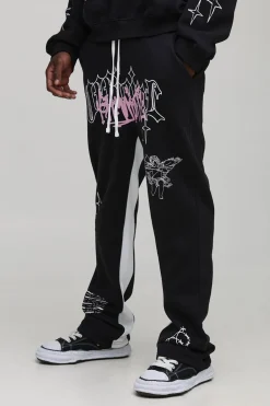 boohooMAN Jogging Slim à Soufflet avec Imprimé Renaissance Tall<Homme Tout Afficher|Jogging