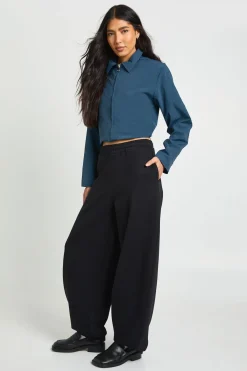 boohoo Jogging Taille Haute à Jambes Évasées<Femme Pantalons|Athleisure