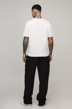 Jogging Tall Baggy À Bords Bruts Avec Appliqué Dollar