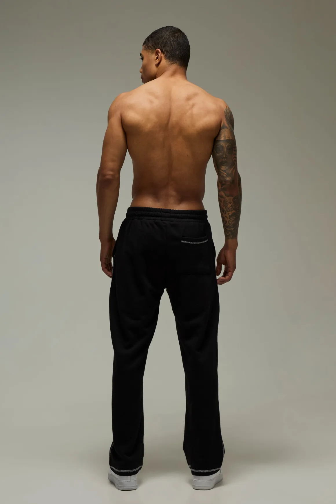 Jogging Training Dept Jambes Droites Coutures Contrastées