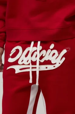 Jogging Évasé Décontracté avec Appliqué et Gousset Officiel