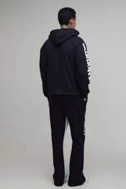 boohooMAN Jogging Évasé Moto Décontracté Pour Grand<Homme Tout Afficher|Jogging