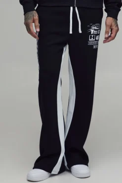 boohooMAN Jogging Évasé Moto Décontracté Pour Grand<Homme Tout Afficher|Jogging