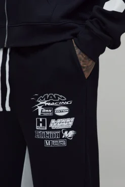 boohooMAN Jogging Évasé Moto Décontracté Pour Grand<Homme Tout Afficher|Jogging