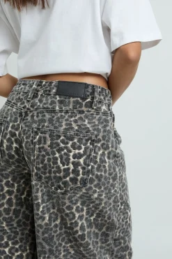 Jort En Denim Mi-long Taille Mi-haute