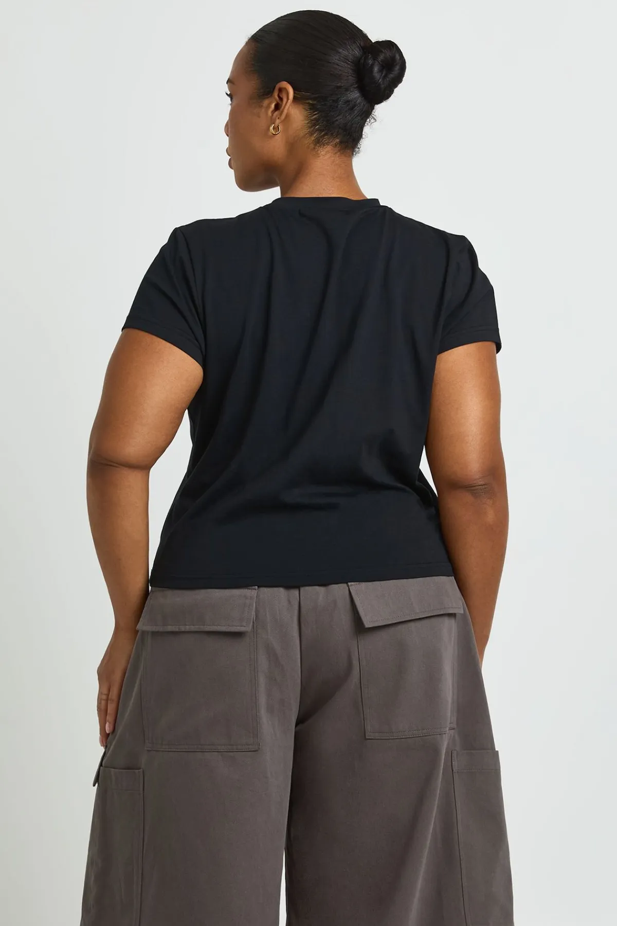 boohoo Jort En Sergé Grande Taille<Femme Shorts