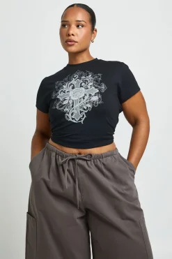 boohoo Jort En Sergé Grande Taille<Femme Shorts