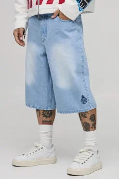 Jort Long Délavé À Broderies