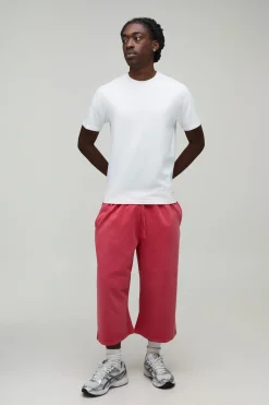 boohooMAN Jort Long En Jersey Lavé Épais<Homme Shorts