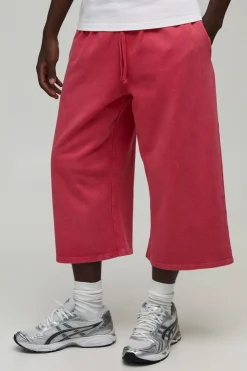 boohooMAN Jort Long En Jersey Lavé Épais<Homme Shorts