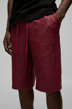 boohooMAN Jorts antique en synthétique à taille élastiquée<Homme Jorts|Denim