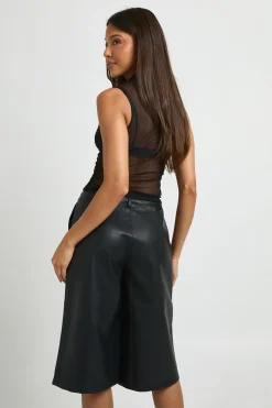 Jorts Larges En Synthétiquecuir