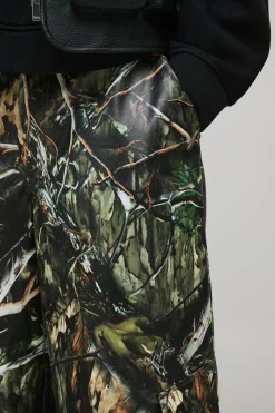Jorts Longline Camouflage Imprimé en Synthétique