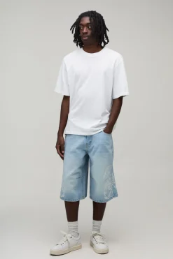 Jorts Longs Avec Broderie Scorpion