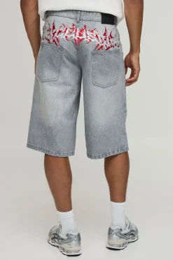 Jorts Longs Déchirés Brodés
