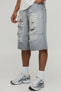 Jorts Longs Déchirés Brodés