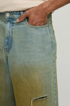 Jorts Longs Teintés À Ourlet Brut