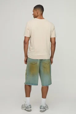 Jorts Longs Teintés À Ourlet Brut