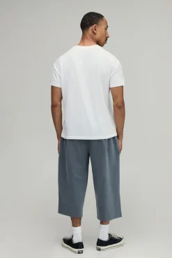boohooMAN Jort Sport Homme Longue Coupe<Homme Jorts|Denim