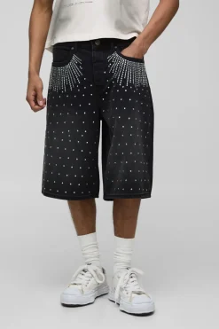 Jorts Regular ornés sur toute la surface