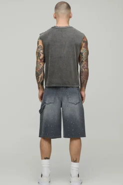 Jorts surteints à strass partout